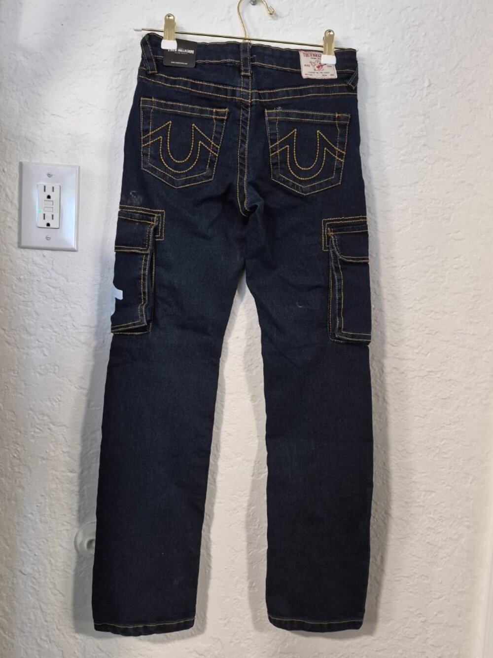 NWT True Religion Jeans, Boys Relaxed Straight Ricky, Size 16 - Picture 2 of 7